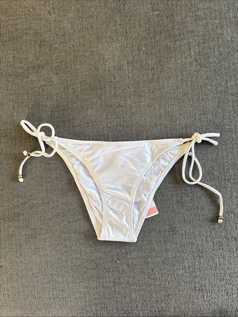 NWT White tie side PQ bottom, medium Brazilian cut. No top with it, sold alone